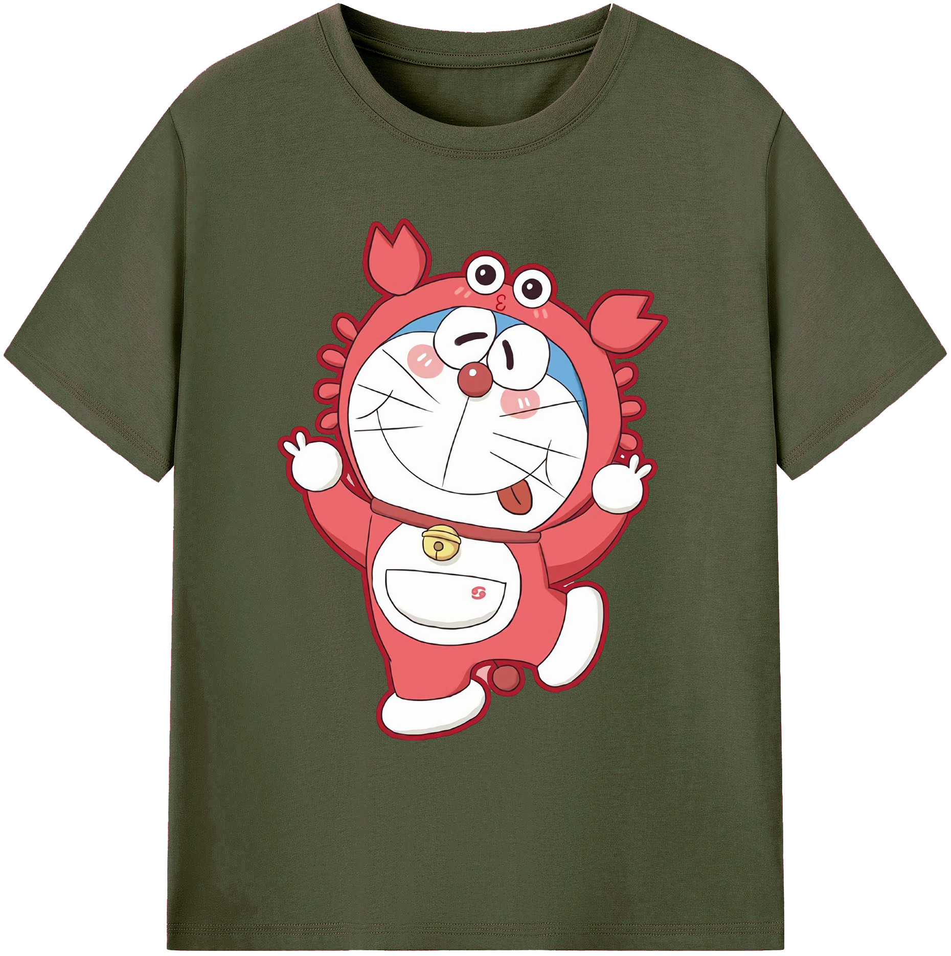 （画像用） ドラえもん Doraemon 綿100％ メンズ半袖Tシャツ｜肌触りやわらか＆通気性